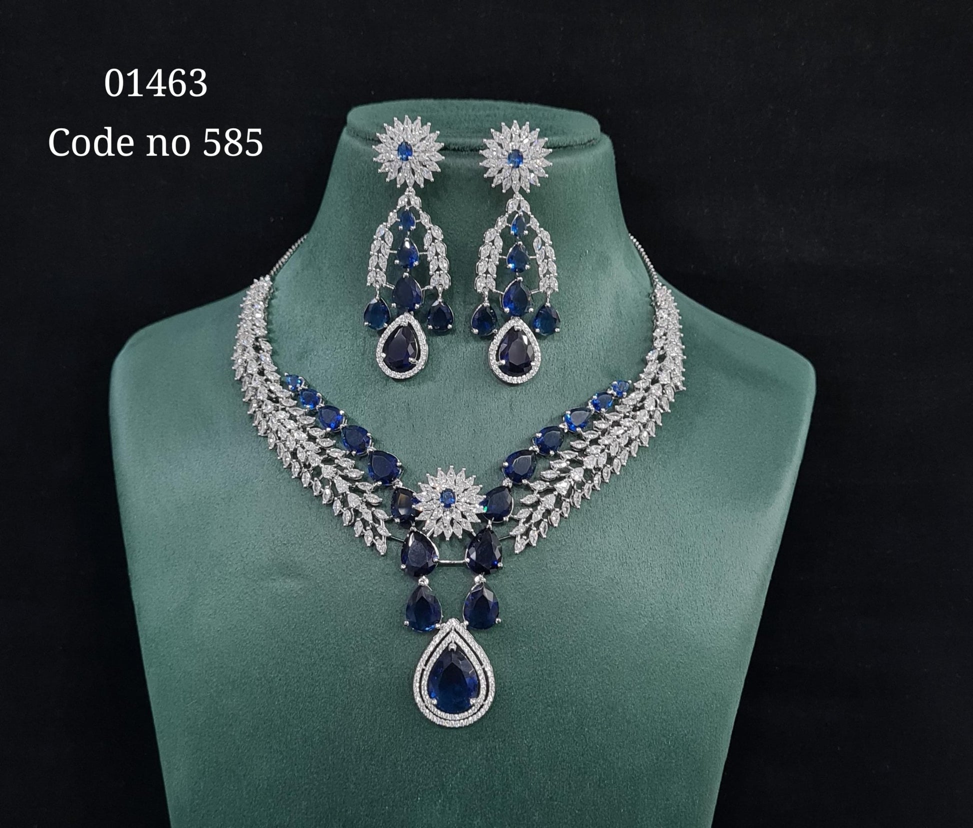 Cz Necklace 01463 - KRISHNA'S SWETA JEWELLERY