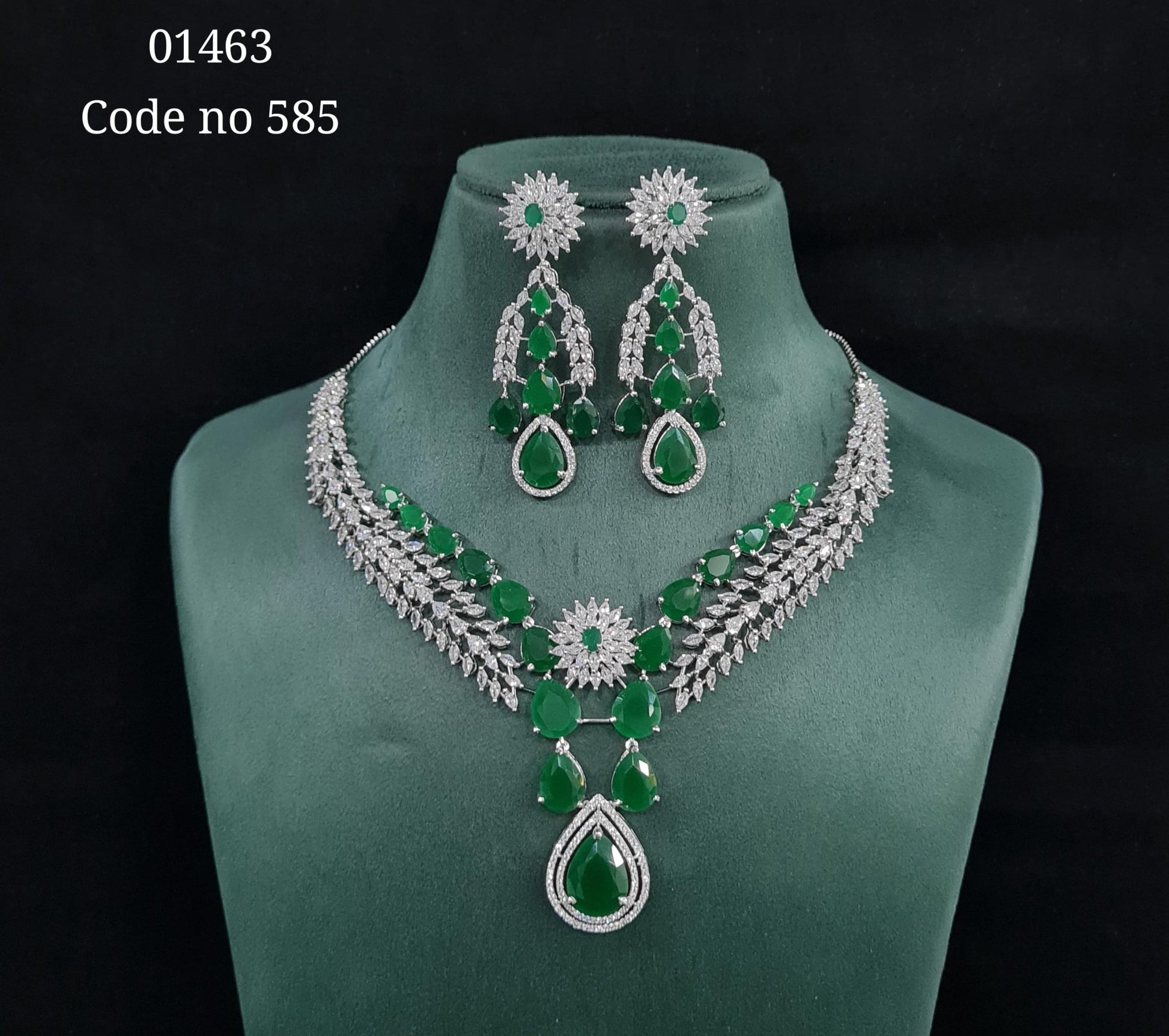 Cz Necklace 01463 - KRISHNA'S SWETA JEWELLERY