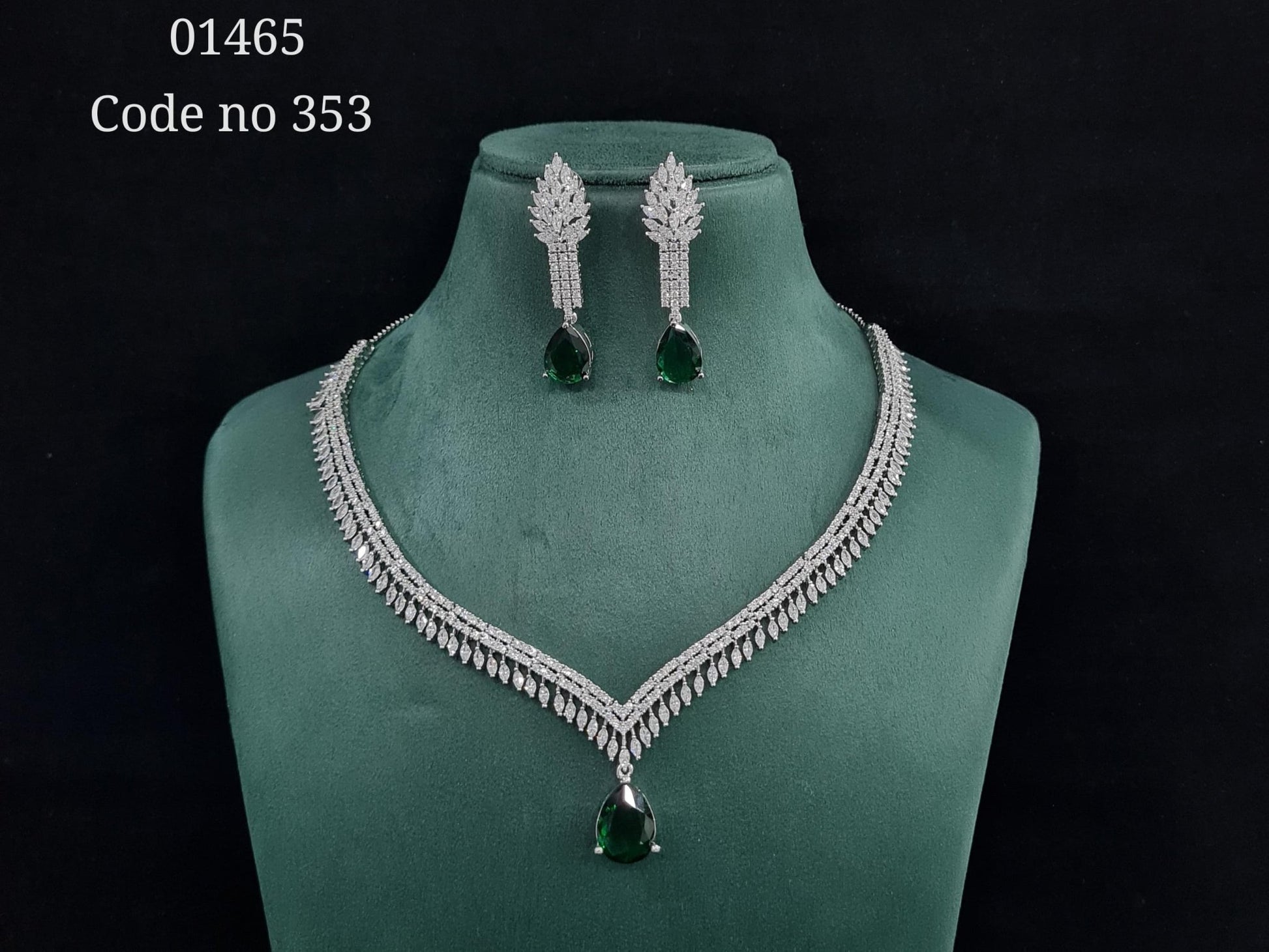 Cz necklace 01465 - KRISHNA'S SWETA JEWELLERY