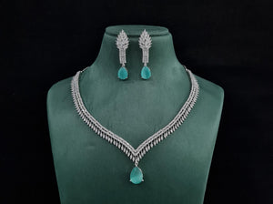 Cz necklace 01465 - KRISHNA'S SWETA JEWELLERY