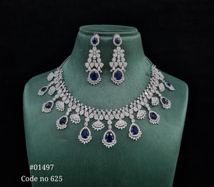 Cz necklace 01497 - KRISHNA'S SWETA JEWELLERY