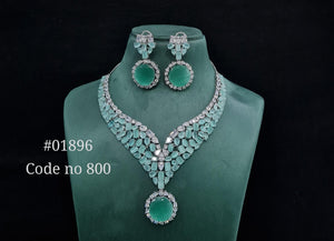 Cz necklace 01896 - KRISHNA'S SWETA JEWELLERY