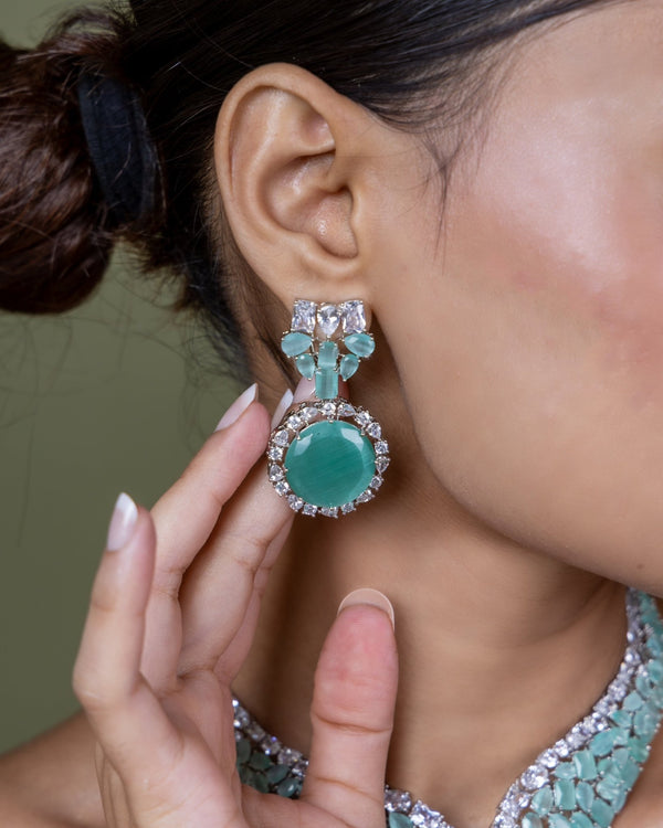 Cz necklace 01896 - KRISHNA'S SWETA JEWELLERY