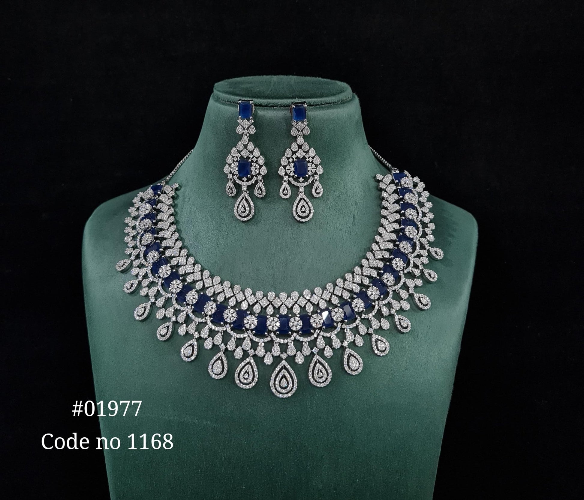 Cz necklace 01977 - KRISHNA'S SWETA JEWELLERY