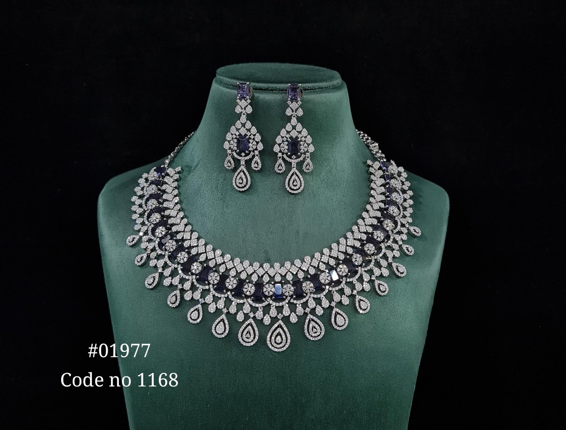 Cz necklace 01977 - KRISHNA'S SWETA JEWELLERY