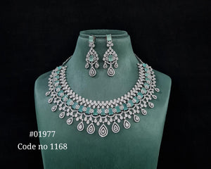 Cz necklace 01977 - KRISHNA'S SWETA JEWELLERY