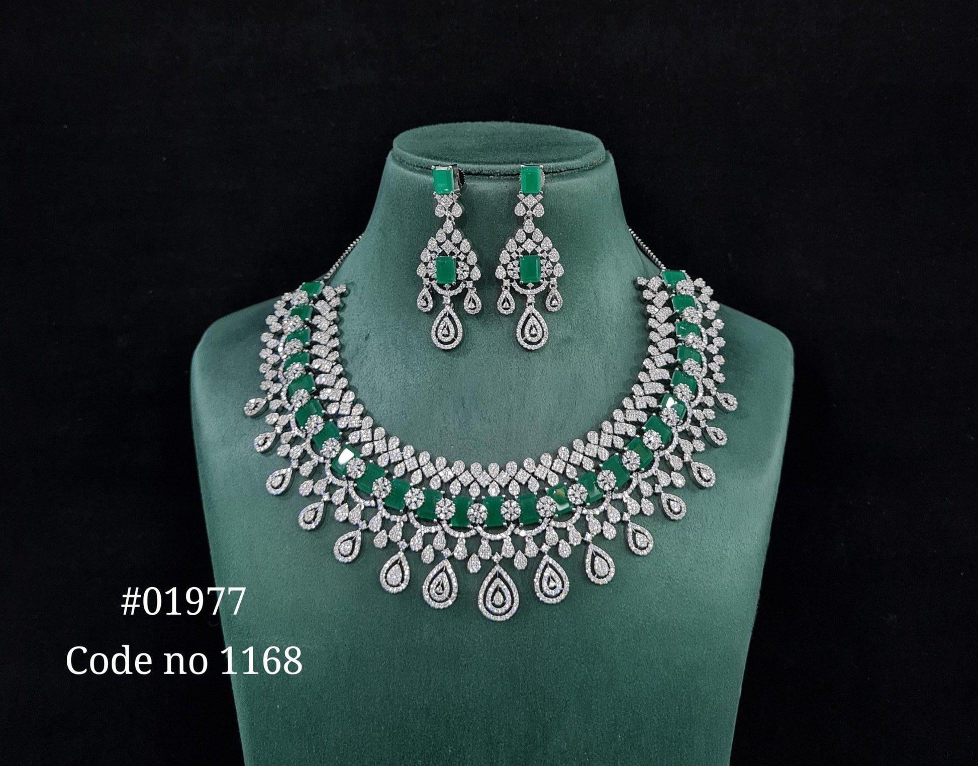 Cz necklace 01977 - KRISHNA'S SWETA JEWELLERY