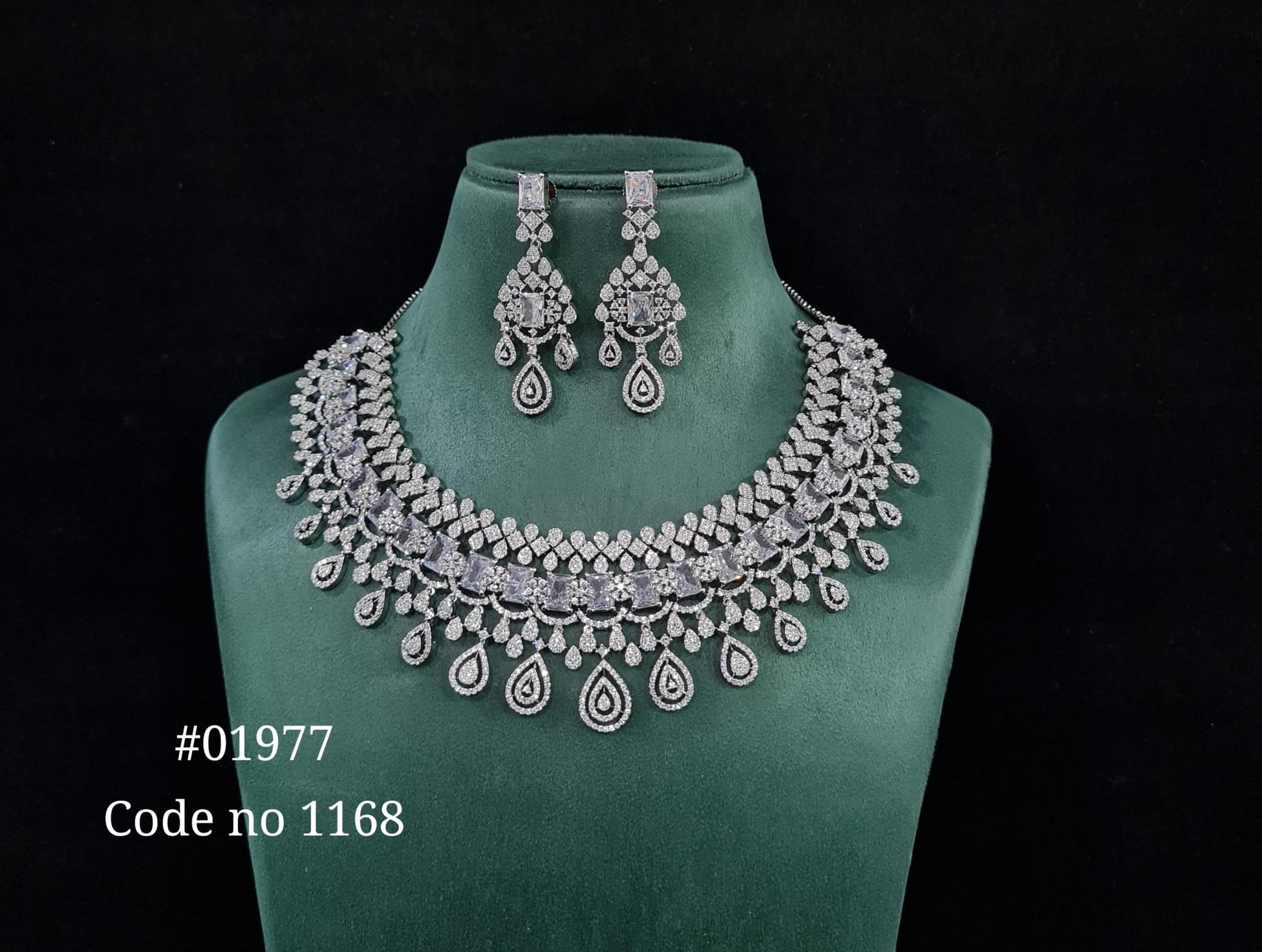 Cz necklace 01977 - KRISHNA'S SWETA JEWELLERY