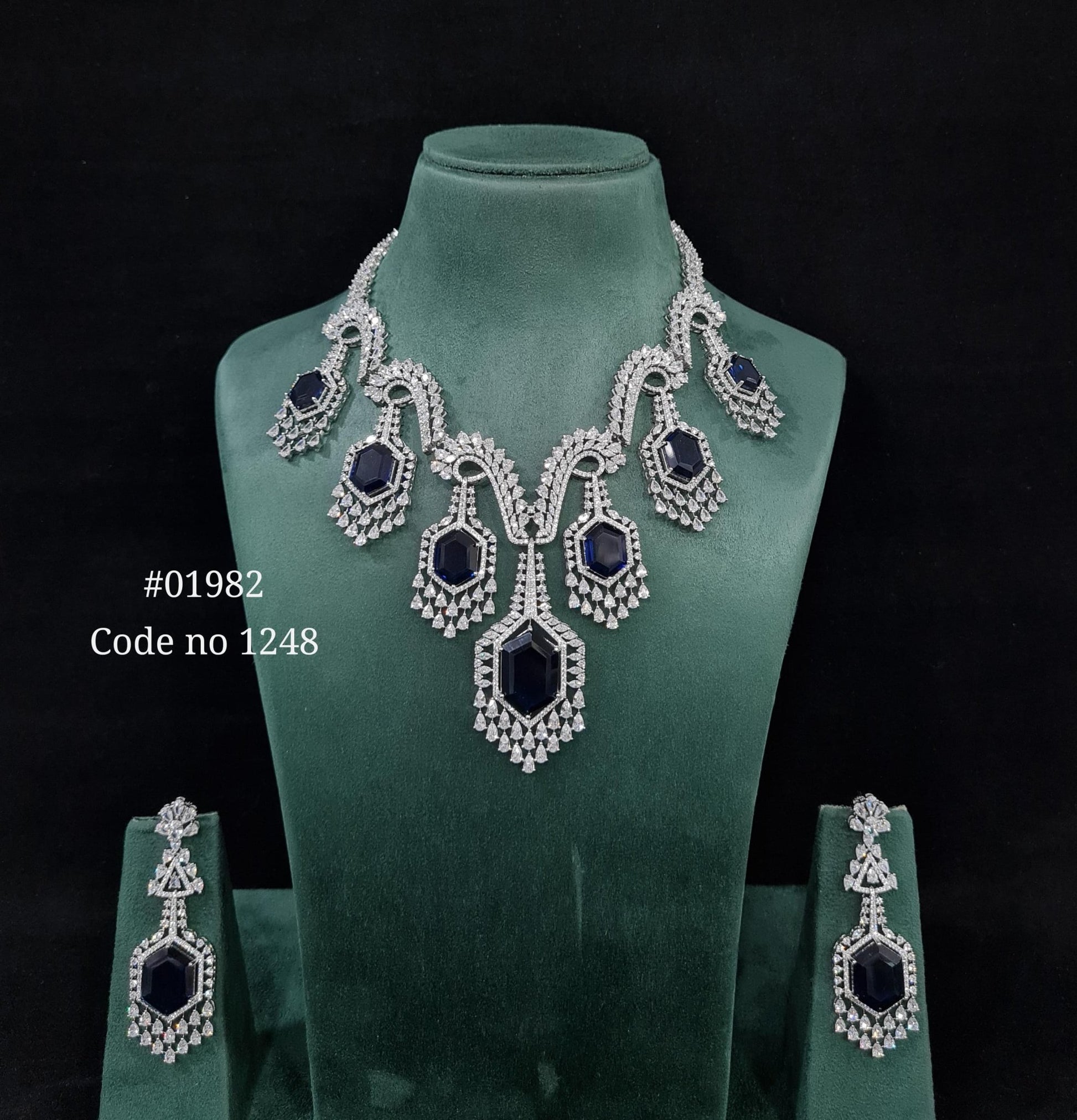 Cz Necklace 01982 - KRISHNA'S SWETA JEWELLERY