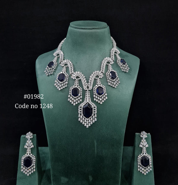 Cz Necklace 01982 - KRISHNA'S SWETA JEWELLERY