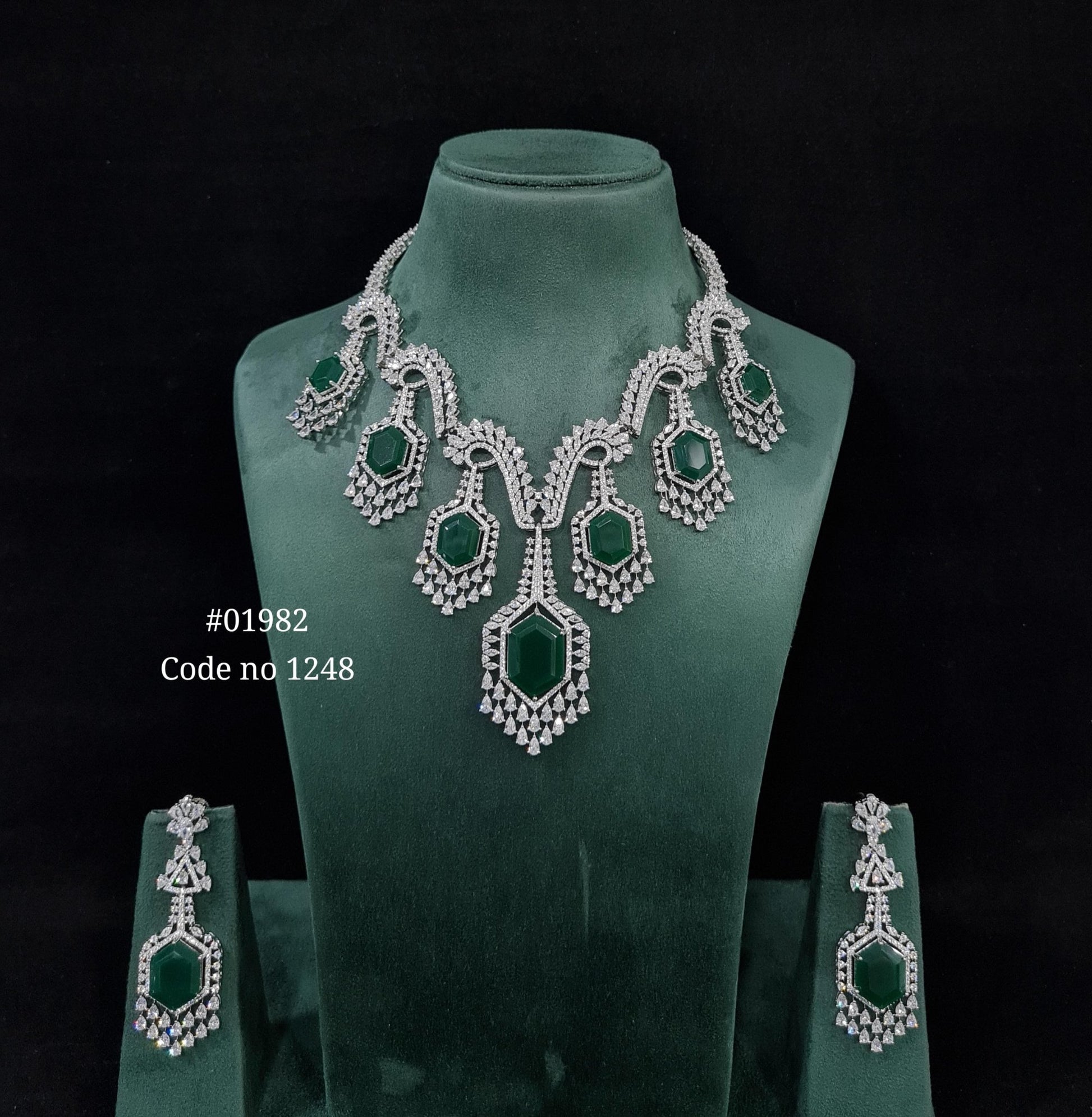 Cz Necklace 01982 - KRISHNA'S SWETA JEWELLERY