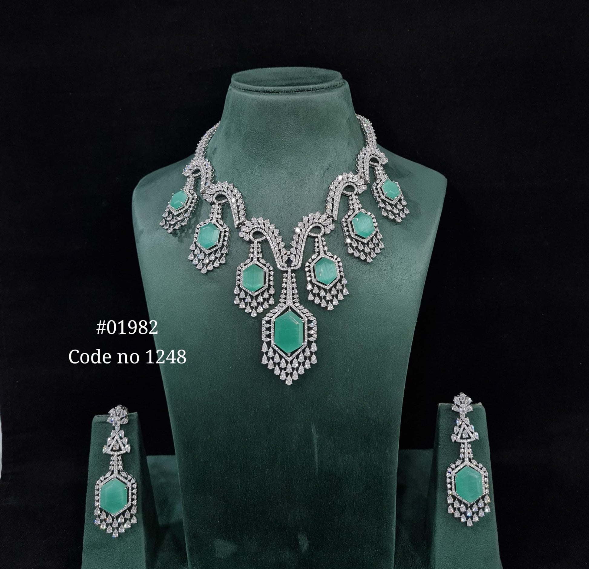 Cz Necklace 01982 - KRISHNA'S SWETA JEWELLERY