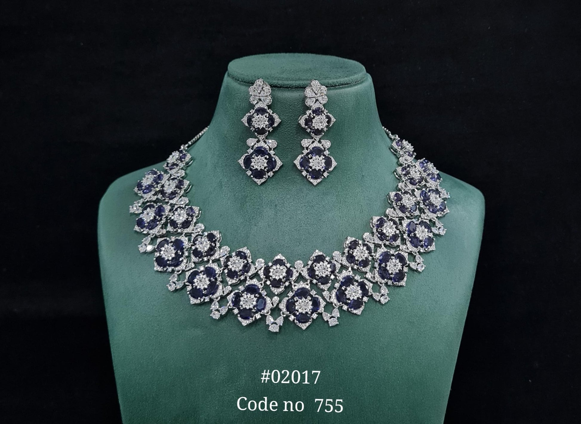 Cz Necklace 02017 - KRISHNA'S SWETA JEWELLERY