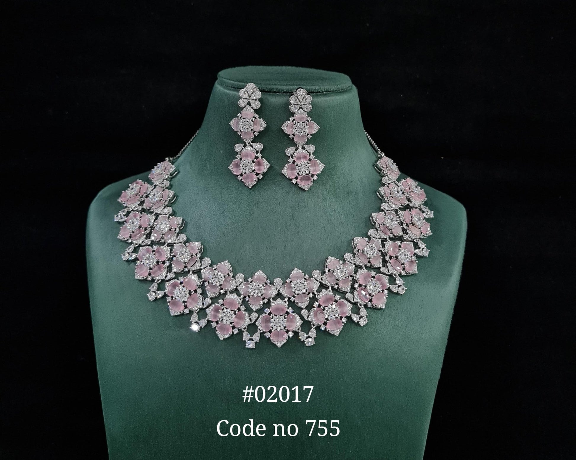 Cz Necklace 02017 - KRISHNA'S SWETA JEWELLERY