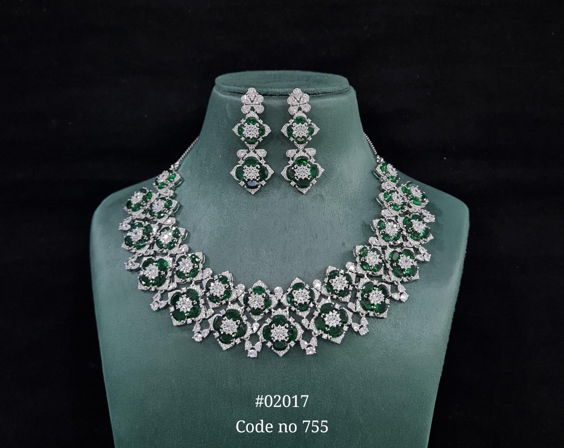 Cz Necklace 02017 - KRISHNA'S SWETA JEWELLERY