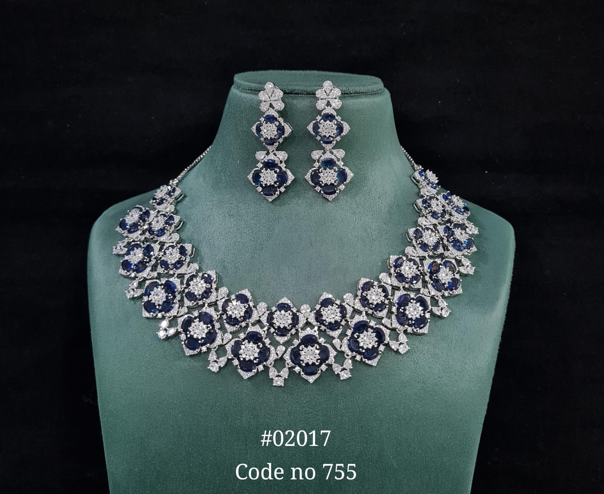 Cz Necklace 02017 - KRISHNA'S SWETA JEWELLERY