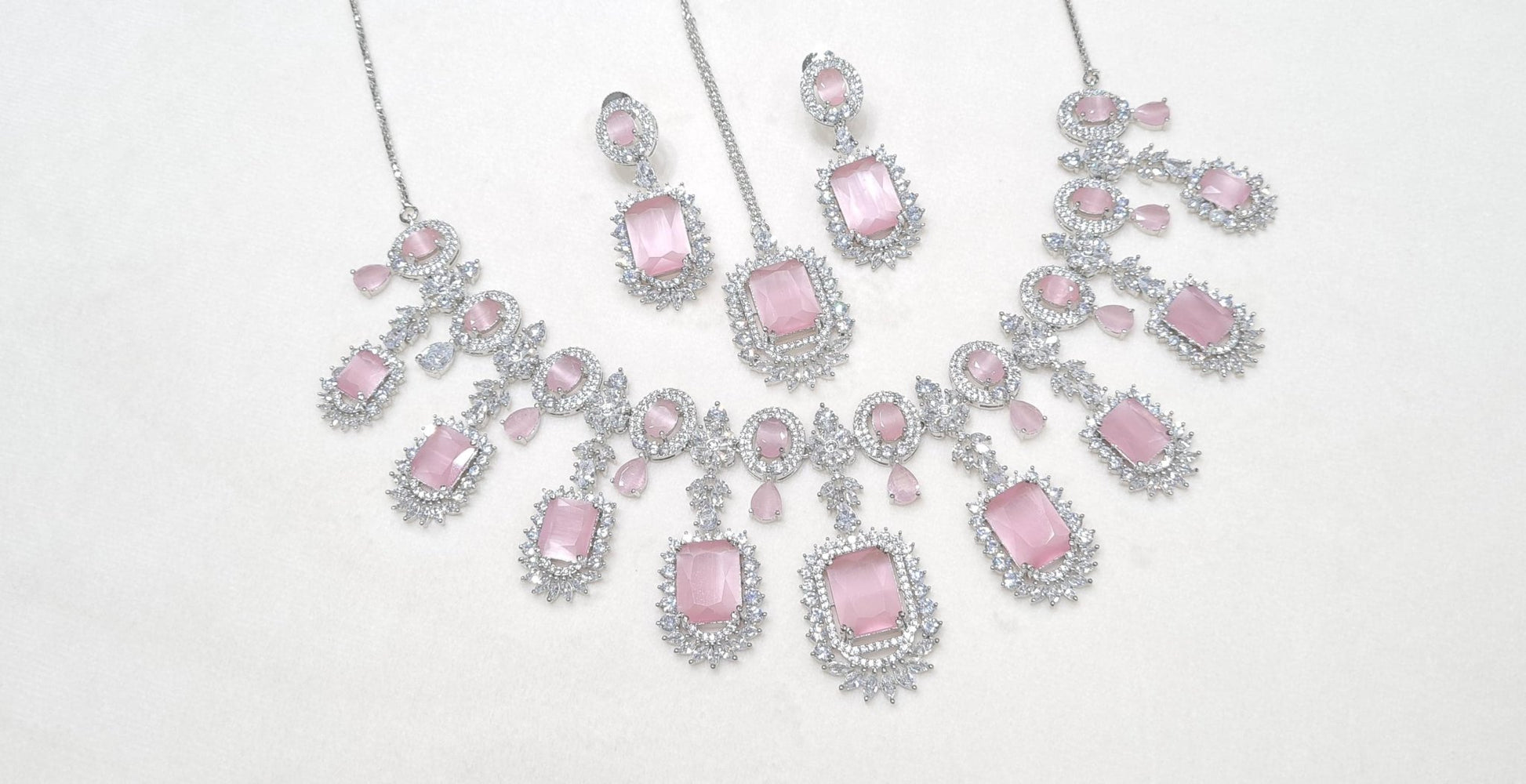 Cz Necklace 02326 - KRISHNA'S SWETA JEWELLERY