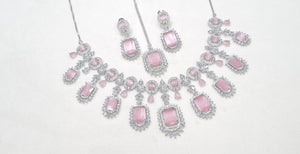 Cz Necklace 02326 - KRISHNA'S SWETA JEWELLERY