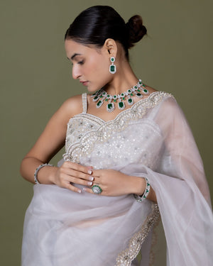 Cz Necklace 02326 - KRISHNA'S SWETA JEWELLERY