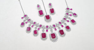 Cz Necklace 02326 - KRISHNA'S SWETA JEWELLERY