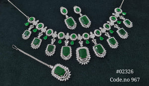 Cz Necklace 02326 - KRISHNA'S SWETA JEWELLERY
