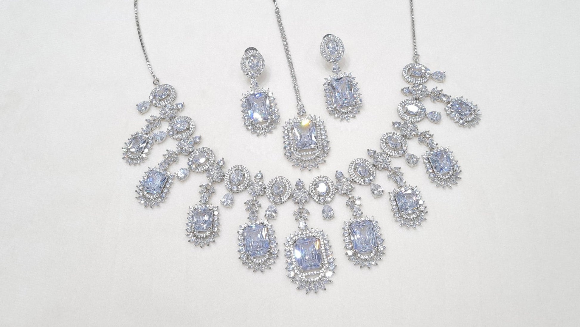 Cz Necklace 02326 - KRISHNA'S SWETA JEWELLERY