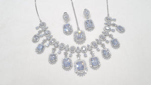 Cz Necklace 02326 - KRISHNA'S SWETA JEWELLERY