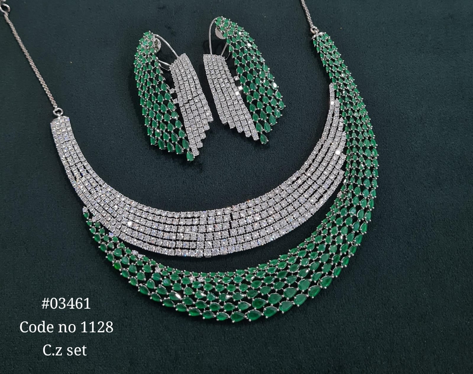 Cz necklace 03461 - KRISHNA'S SWETA JEWELLERY