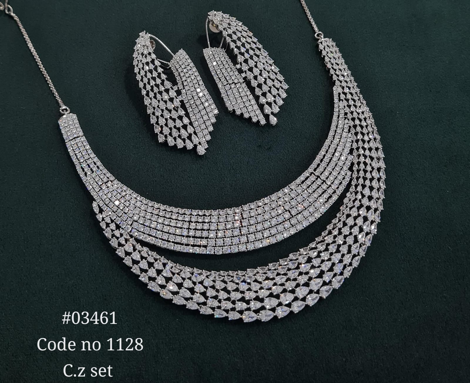 Cz necklace 03461 - KRISHNA'S SWETA JEWELLERY