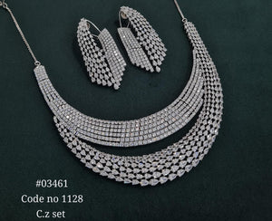 Cz necklace 03461 - KRISHNA'S SWETA JEWELLERY