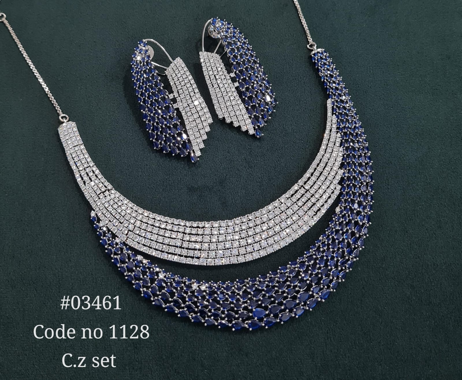 Cz necklace 03461 - KRISHNA'S SWETA JEWELLERY