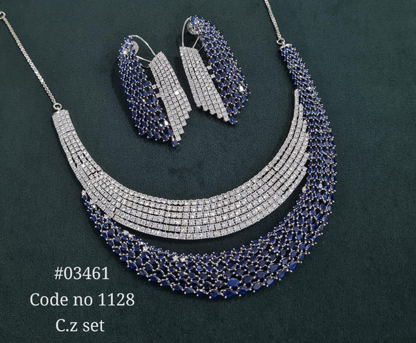 Cz necklace 03461 - KRISHNA'S SWETA JEWELLERY