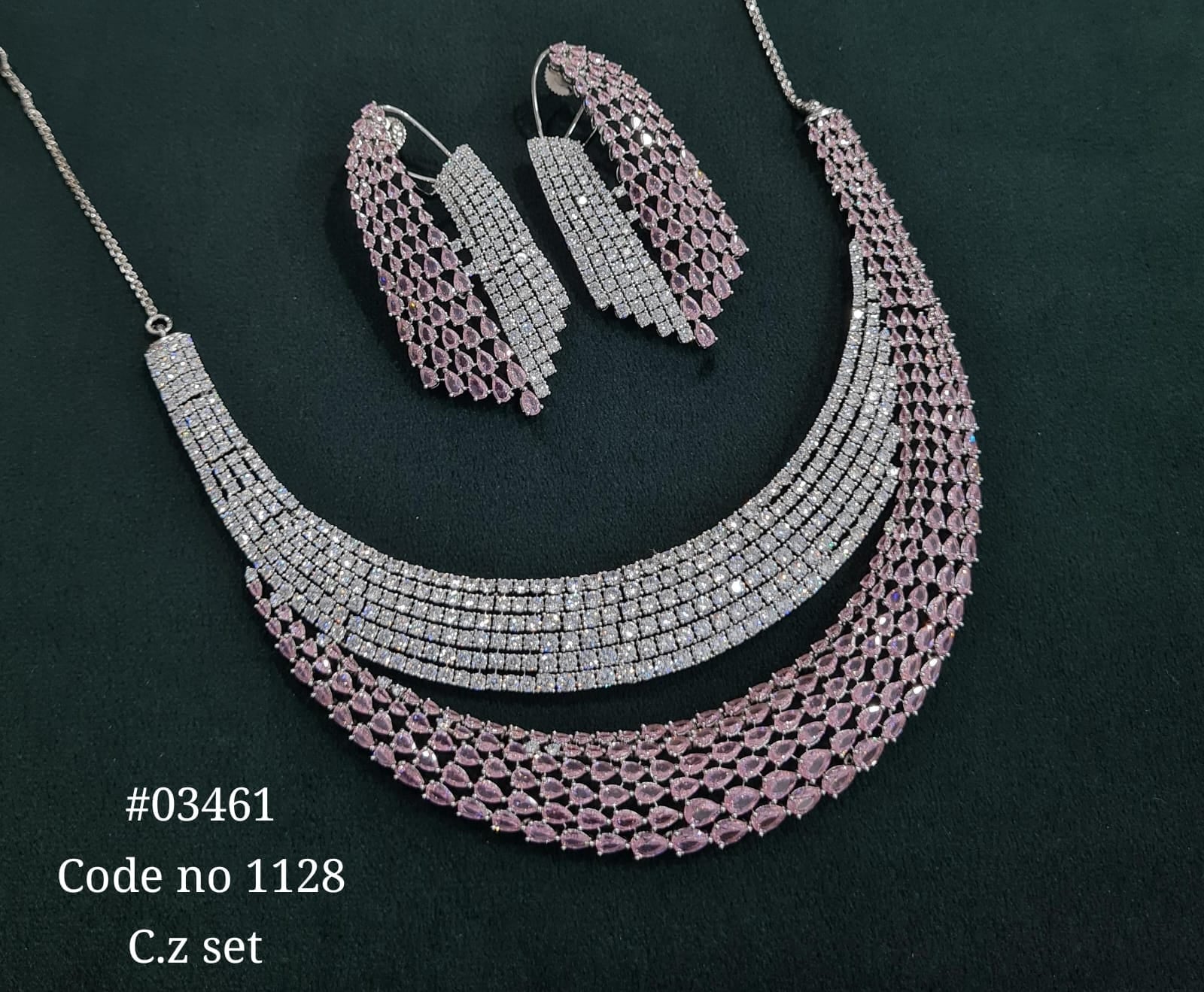 Cz necklace 03461 - KRISHNA'S SWETA JEWELLERY