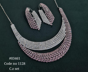 Cz necklace 03461 - KRISHNA'S SWETA JEWELLERY