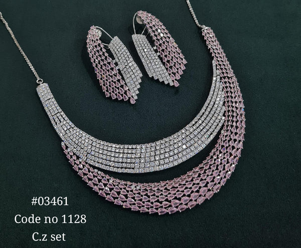 Cz necklace 03461 - KRISHNA'S SWETA JEWELLERY