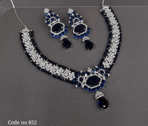 Cz necklace 03829 - KRISHNA'S SWETA JEWELLERY