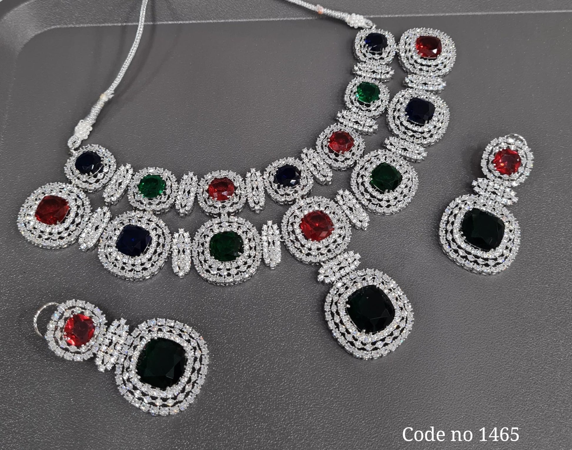 Cz necklace 03831 - KRISHNA'S SWETA JEWELLERY