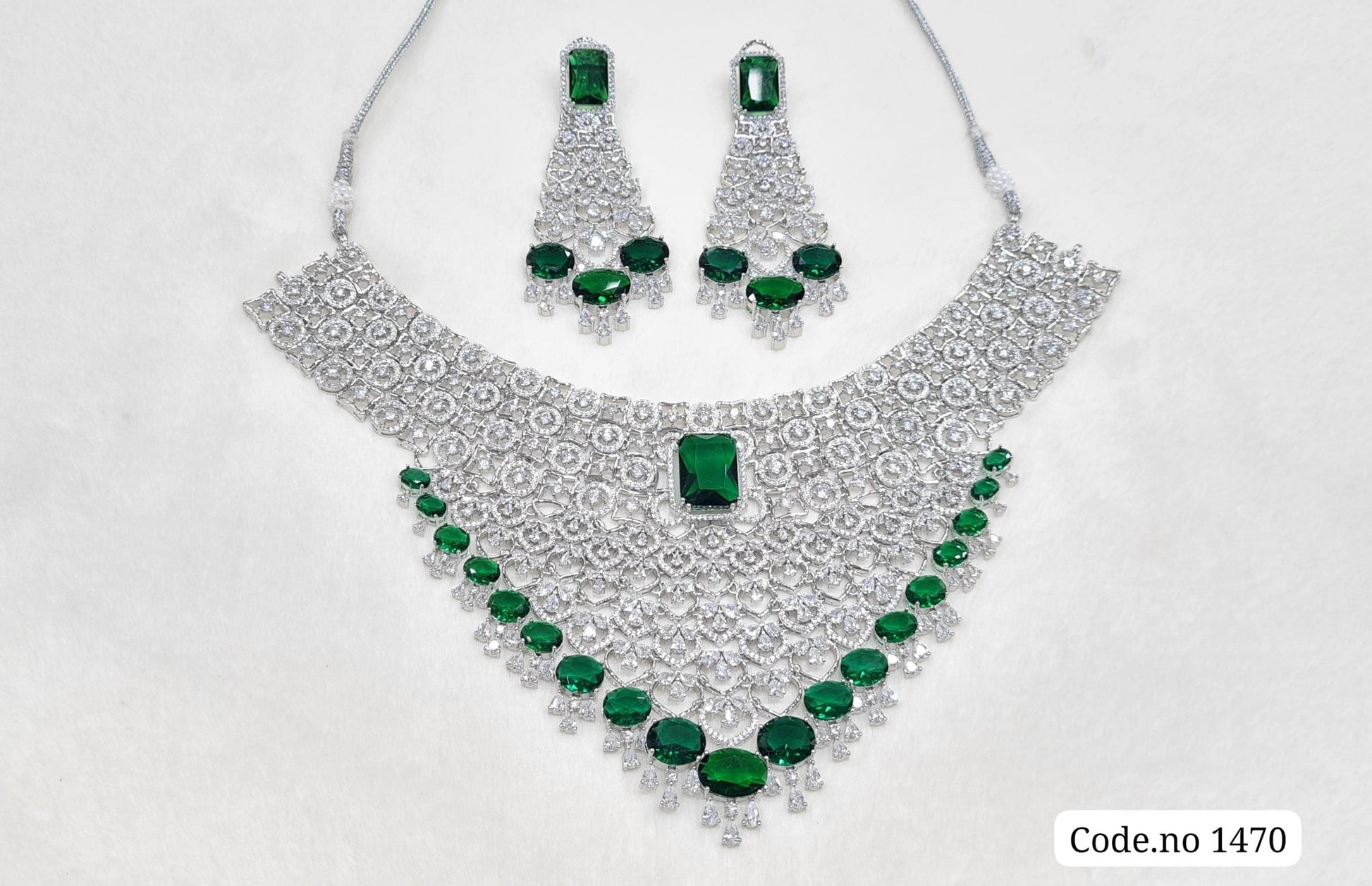 Cz necklace 03832 - KRISHNA'S SWETA JEWELLERY