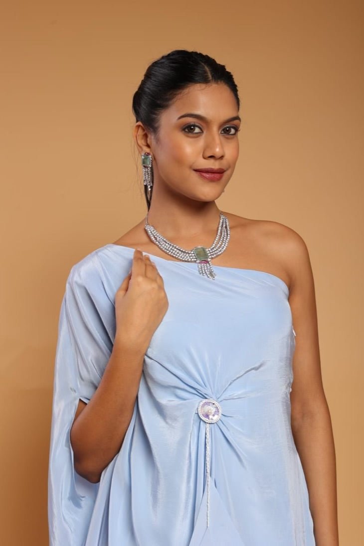 Cz necklace 03836 - KRISHNA'S SWETA JEWELLERY