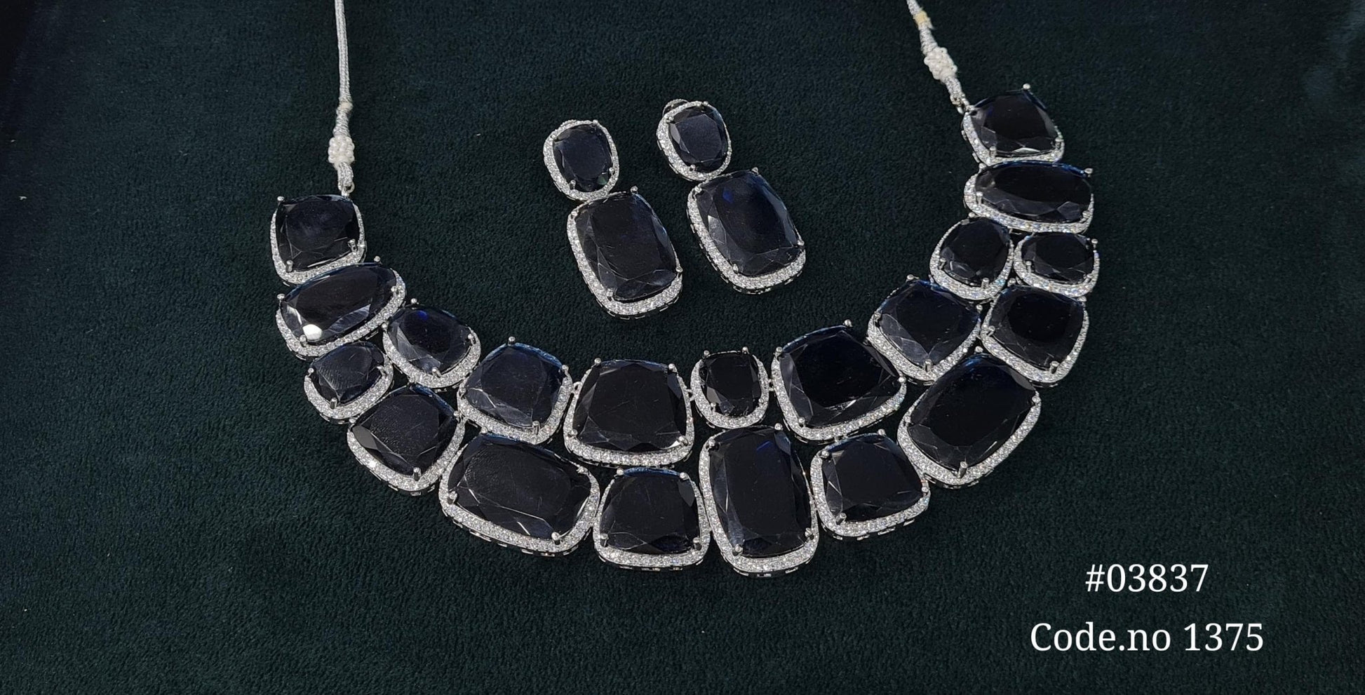 Cz necklace 03837 - KRISHNA'S SWETA JEWELLERY