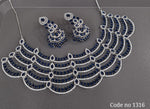 Cz Necklace 03848 - KRISHNA'S SWETA JEWELLERY