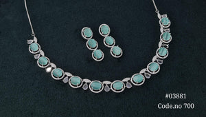 Cz Necklace 03881 - KRISHNA'S SWETA JEWELLERY