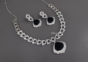 Cz Necklace 03882 - KRISHNA'S SWETA JEWELLERY
