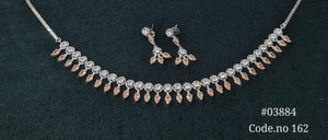 Cz Necklace 03884 - KRISHNA'S SWETA JEWELLERY