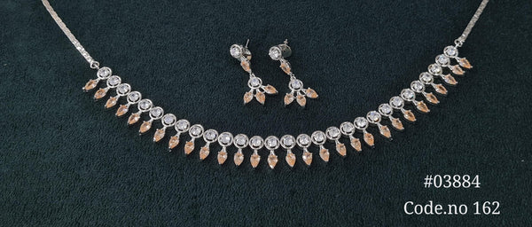 Cz Necklace 03884 - KRISHNA'S SWETA JEWELLERY