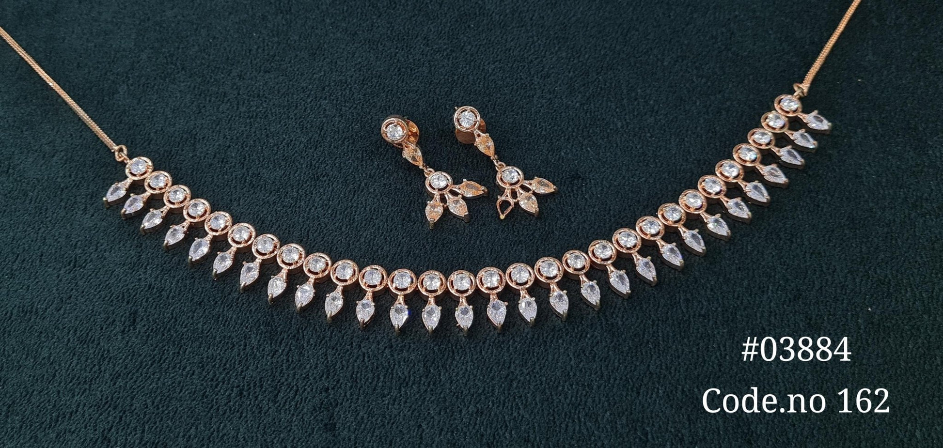 Cz Necklace 03884 - KRISHNA'S SWETA JEWELLERY