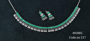 Cz Necklace 03885 - KRISHNA'S SWETA JEWELLERY