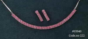Cz Necklace 03940 - KRISHNA'S SWETA JEWELLERY