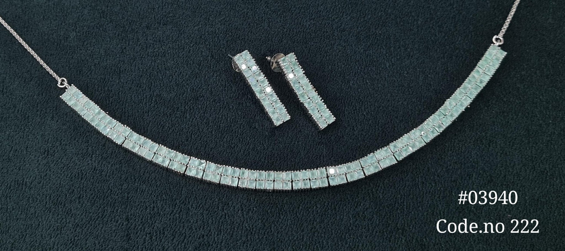 Cz Necklace 03940 - KRISHNA'S SWETA JEWELLERY