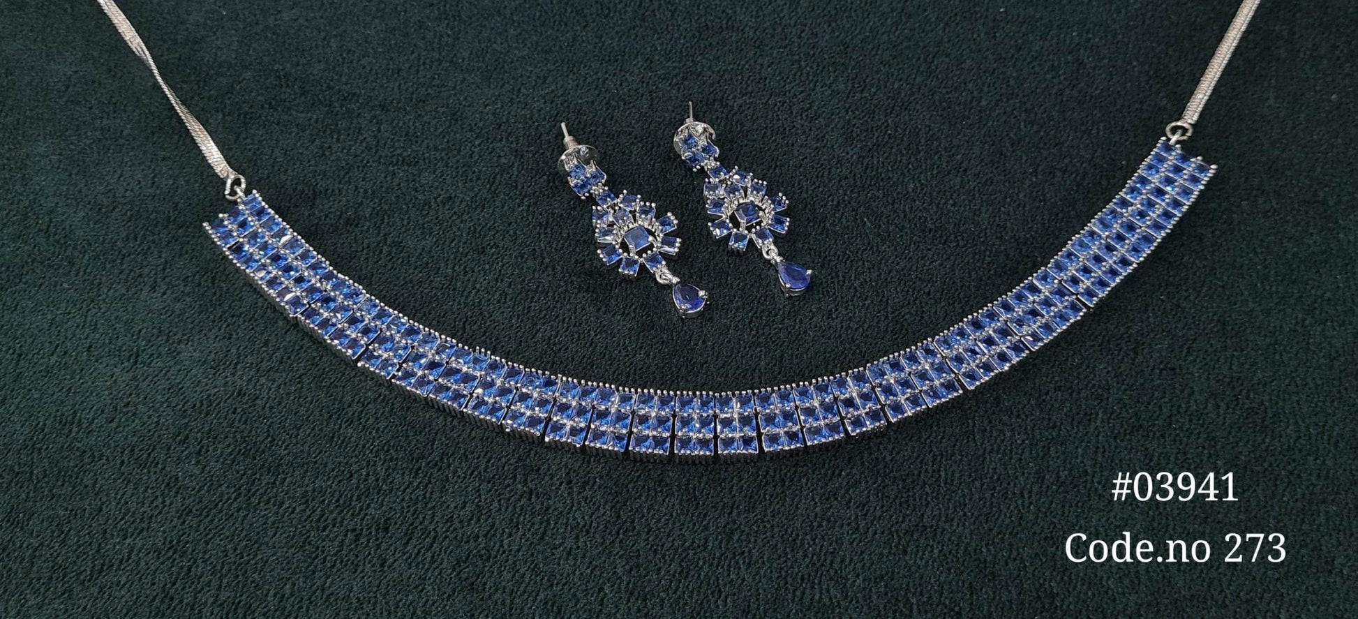 Cz Necklace 03941 - KRISHNA'S SWETA JEWELLERY